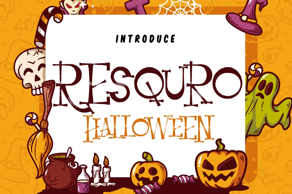 Resquro Halloween Font preview